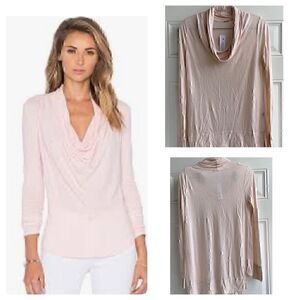 NWT La Made micro modal Mia Cowl Neck Long Sleeve Tunic Top
